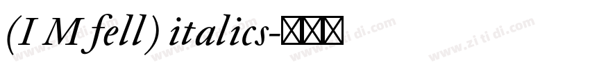 (I M fell) italics字体转换